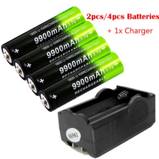 Flashlight, 37vliionrechargeablebattery, Battery Charger, charger