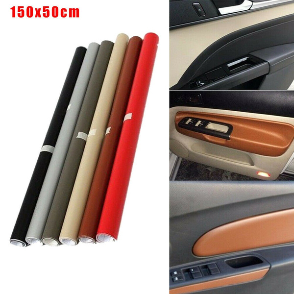 1* Car Interior Vinyl Sticker Dashboard Trim Wrap Sheet Leather Film