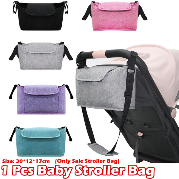 diaper bag on stroller