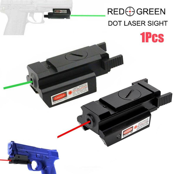 Mini Green Red Dot Laser Sight Low Profile For Rifle Handgun 20mm Picatinny Rail 