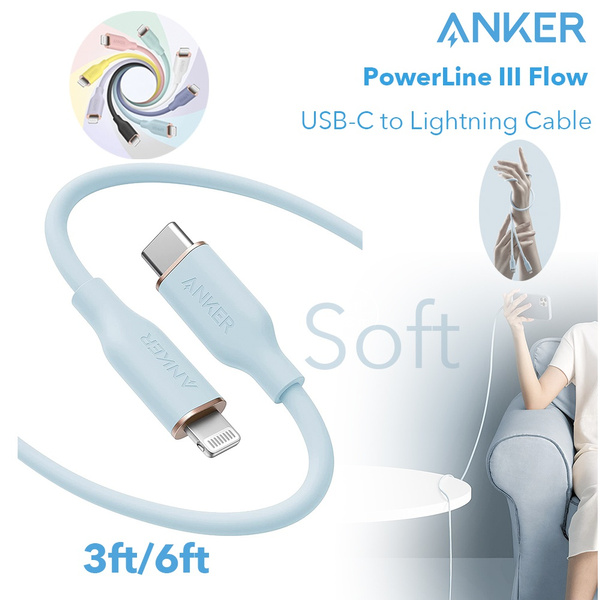 Anker USB C to Lightning Cable [3ft MFi Certified] Powerline II for iPhone  13 13 Pro 12 Pro Max 12 11 X XS XR 8 Plus, AirPods Pro