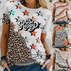 Summer, Fashion, ladiestshirt, leopard print