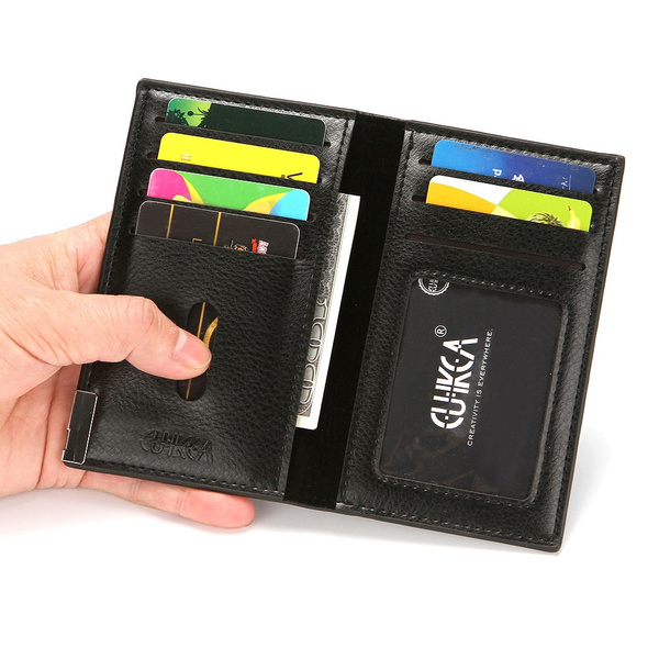 PU Leather Men Woman Business Card  Holder Wallet Creative Fashion Card Case 