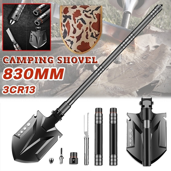 Outdoor Multi Purpose Shovel Camping Defense Security Tools Folding