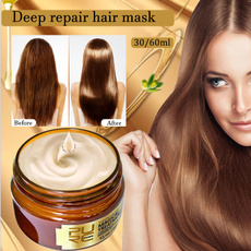 Masque de traitement magique PURC 30ML / 60ML, 5 secondes répare le masque de traitement des cheveux doux pour la restauration des dommages, huile essentielle nourrissante pour la réparation hydratante des cheveux