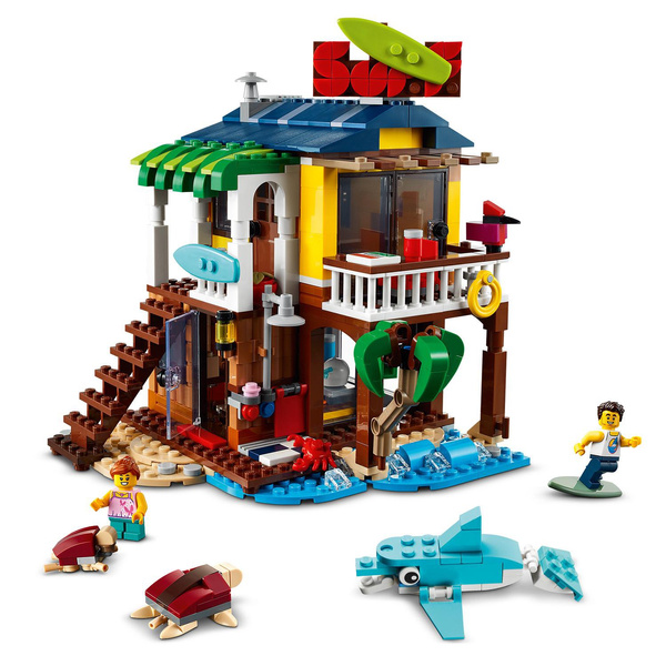 surfer beach house lego