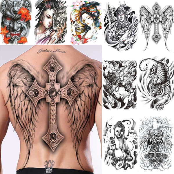 Angels and Demons back piece  Demon tattoo Back tattoo Dragon sleeve  tattoos