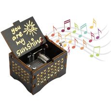 handcranked, case, musicbox, Christmas