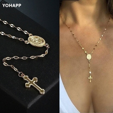 Chain Necklace, Chain, Vintage, Cross