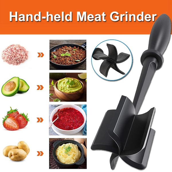 Multifunctional Handheld Meat Masher for Crushed Hamburger Meat
