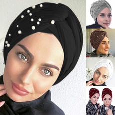 muslimturban, Fashion, pearls, Women Cap