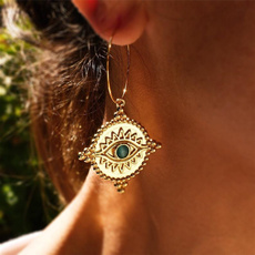 golden, Gemstone Earrings, golden earrings, femaleearring