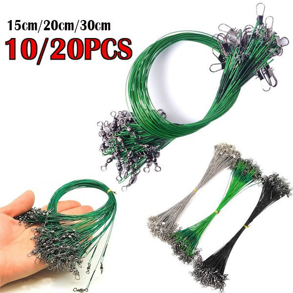 10/20PCS Anti-bite Steel Leader Leashes for Fishing Wire Leash
