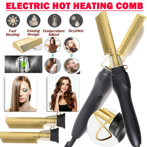 Wet and dry outlet hair straightener