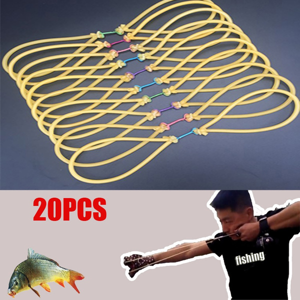 10/20Pcs Outdoor Elastic Bungee Rubber Band For Fishing Shooting Use On
