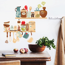 Home Decor, Shelf, Stickers, Wallpaper