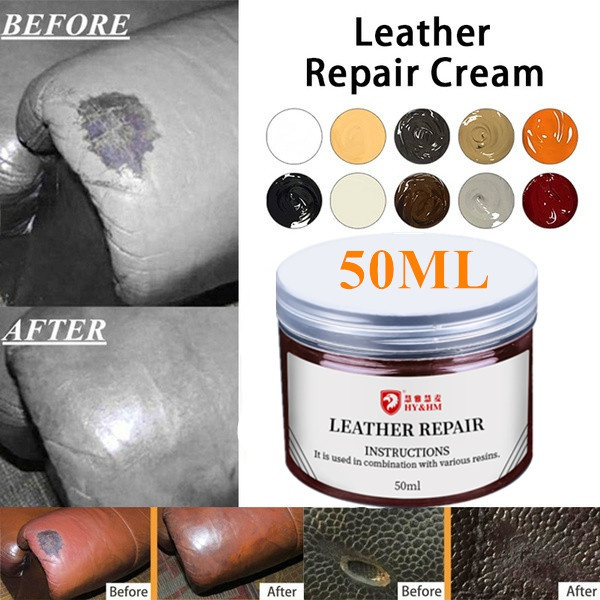 Leather Repair Cream, Auto Car Seat Sofa Coats Holes Scratch Cracks Rips Liquid  Leather Repair Tool Restoration, Leather Vinyl Repair Kit, Repair Leather  Cream Color Cream Leather Refurbishment