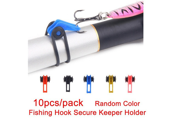 10 Pcs Fishing Rod Hook Keeper Plastic Fishing Hook Secure Holder