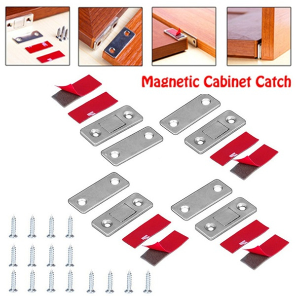Magnetic Door Locks For Cabinets, Set Of 4 Magnetic Door Locks