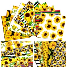 Cotton fabric, Quilting, Sunflowers, patchworkfabric