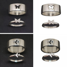 Couple Rings, butterfly, butterflyring, hollowring