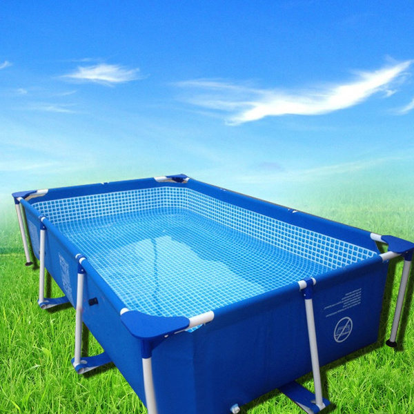 Metal Frame Steel Tube Rectangular Square Swimming Pool Set Pipe Rack ...