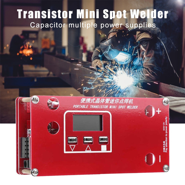 Portable Transistor Mini Spot Welder For 18650 with LCD