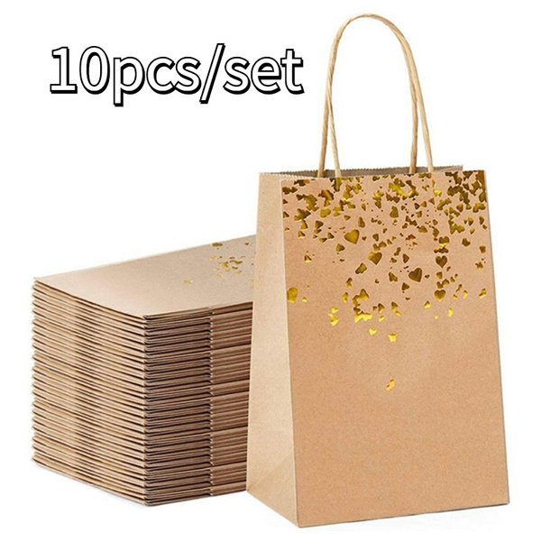 Recyclable Colorful Kraft Paper Bag Hand-held Shopping Bag