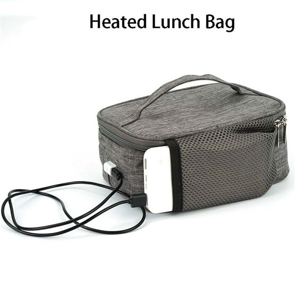 Portable USB Heating Lunch Box Electric Heated Mini Oven Food Storage Bag  Warmer