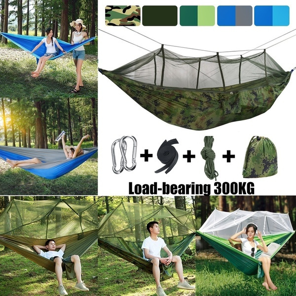 15 Colors Ultralight Parachute Camping Hammock Hunting Mosquito Net Double Person Leisure Hamak