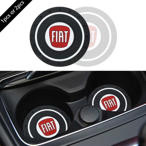 1 piece/pack of car logo cup holder silicone coaster for Fiat 500 500x