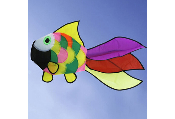 Rainbow Fish Kite Windsock Outdoor Garden Decor Kids Line Laundry