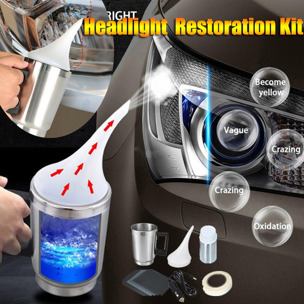 Car Headlight Lens Restoration Kit Headlamp Lens Restore Polishing Cleaning  Tools