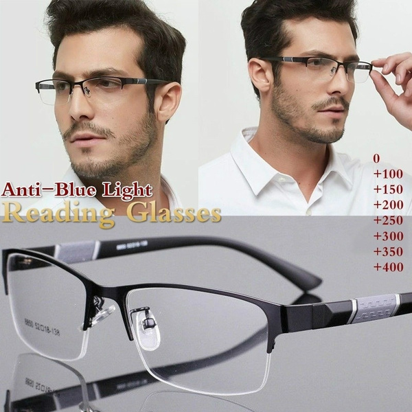 Half frame hot sale diamond glasses