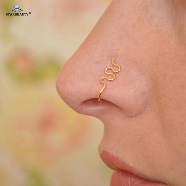 Snake nose shop ring stud