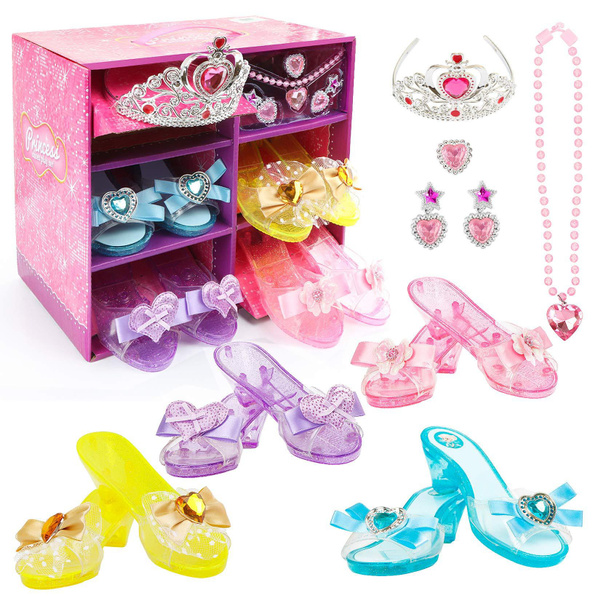 disney princess dress up shoes set