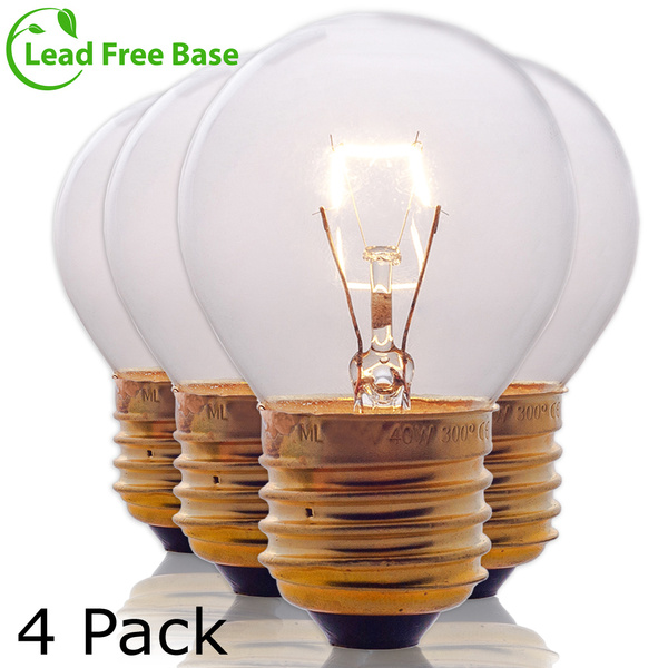Oven Light Bulbs 40W-110V Incandescent by SouLight for Unisex - 4 Pack Light  Bulb