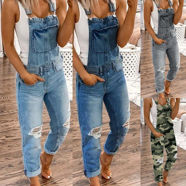 Agnes Orinda Women's Plus Size Denim Jumpsuits Overalls Strap Cross Back  Jumpsuits Dark Blue 3x : Target