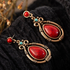 Turquoise, Dangle Earring, Jewelry, vintage earrings