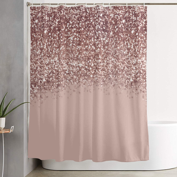 Glitter shower online curtain