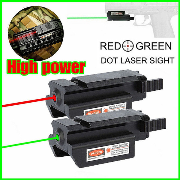 Low Profile Green Dot Laser Sight 20mm Picatinny Weaver Rail for Pistol Rifle