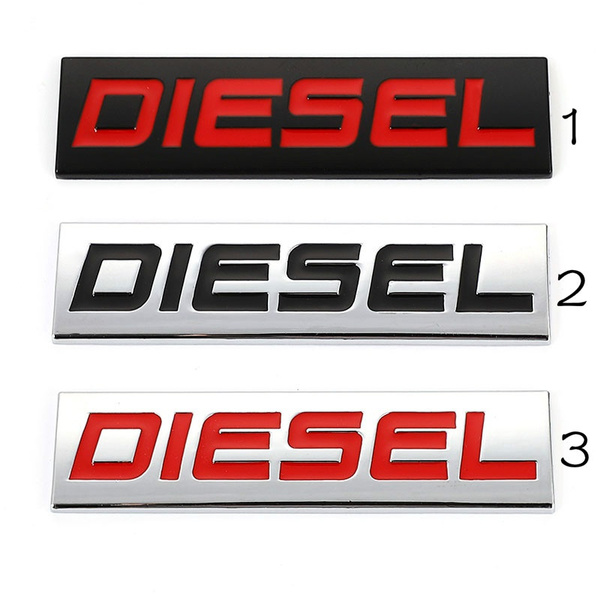 Car Sticker Diesel Logo Emblem Badge 3D Metal Car Decals Car Styling