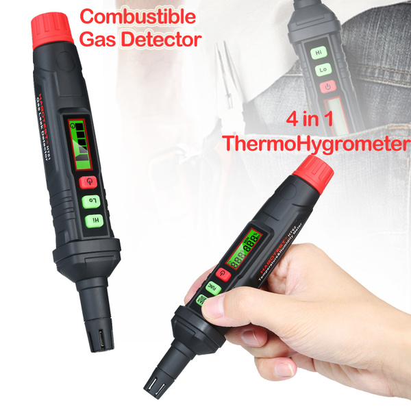 Portable Thermo-Hygrometer 4-in-1 Digital Psychrometer Mini