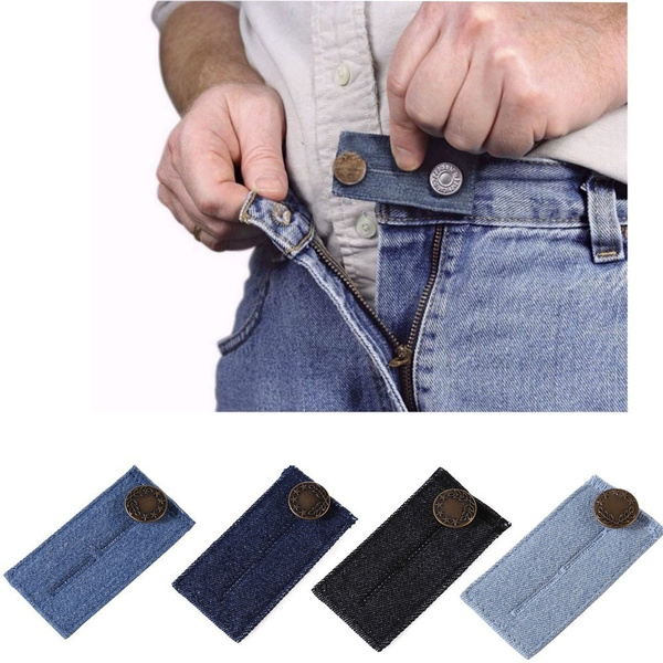 5pcs/pack Elastic Adjustable Waistband Extender With Button For