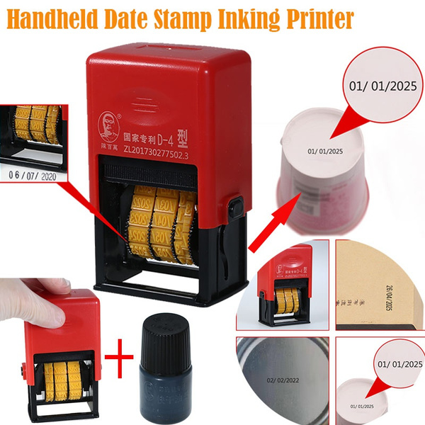 Handheld Date Stamp Printer Ink Printing Coding Machine for Food