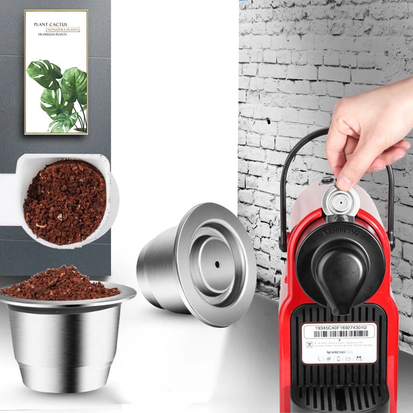 Reusable Stainless Steel Coffee Capsule Pod For Nespresso Lattissima ...