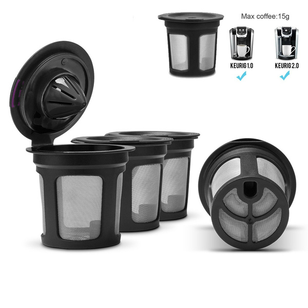 36x Refillable KCup Coffee Filter Pod for KEURIG 1.0 & 2.0 Single Serve Maker Wish
