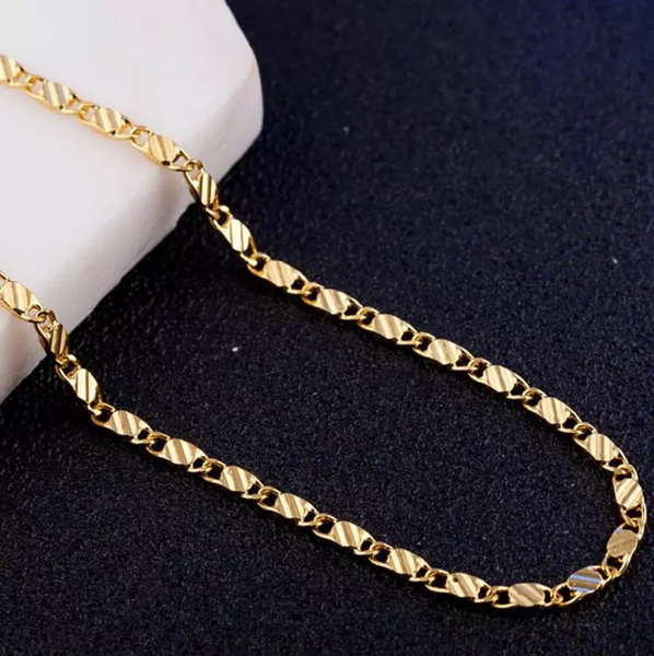 16-32 Inch 18K Gold Chain Necklace For 