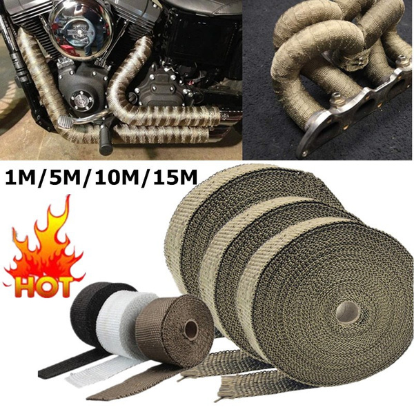 Exhaust Pipe Insulation Thermal Heat Wrap Roll Insulation Cotton Banana