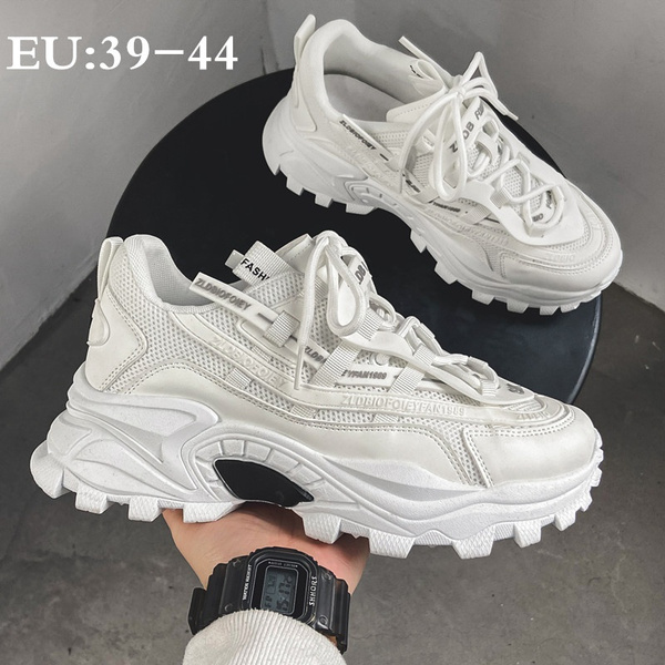White sneakers with chunky sole - Horizons Lointains